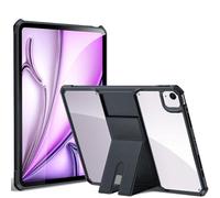 TECHGEAR Funda resistente para Apple iPad Air de 13 pulgadas M3/M2 (2025/2024) funda protectora híbrida y resistente con soporte, protección resistente con parte trasera transparente