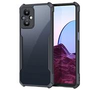TECHGEAR Funda rígida para OPPO Reno 8 Lite 5G [Fusion Armour] Funda Protectora híbrida Resistente con Parte Trasera Transparente diseñada para OPPO Reno 8 Lite 5G, Color Negro