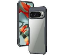 TECHGEAR Funda rígida para Pixel 9 Pro XL [Fusion Armour] Premium Hybrid Tough Protective Bumper Case Heavy Duty Protección con parte trasera transparente diseñada para Google Pixel 9 Pro XL - Negro