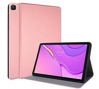 TECHGEAR Funda Slim para el Huawei MatePad T10 9.7" / T10s 10.1" - Carcasa Delgada con Soporte Plegable y Protección Angular - Oro Rosado