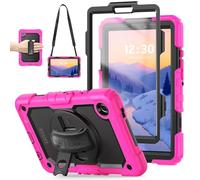 TECHGEAR Funda utilitaria para Samsung Galaxy Tab A11 de 8.7 pulgadas (SM-X133 / SM-X135) - Funda resistente a prueba de golpes, soporte giratorio de 360 grados, correa de mano y correa de hombro
