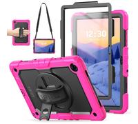 TECHGEAR Funda utilitaria para Samsung Galaxy Tab A11 Plus / A11+ de 11 pulgadas (SM-X230 / SM-X236) - Funda resistente a prueba de golpes, soporte giratorio de 360 grados, correa de mano y correa de