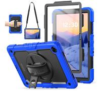 TECHGEAR Funda utilitaria para Samsung Galaxy Tab A11 Plus / A11+ de 11 pulgadas (SM-X230 / SM-X236) - Funda resistente a prueba de golpes, soporte giratorio de 360 grados, correa de mano y correa de