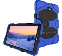 Techgear® G-shock Carcasa para Samsung Galaxy Tab A 10,1 "2016 (SM-T580 serie), a prueba de golpes, carcasa con soporte desmontable azul azul Galaxy Tab A 10.1" (T580 Series)