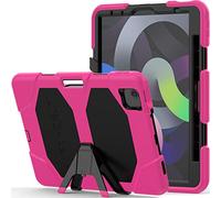 TECHGEAR G-Shock Funda Compatible con iPad Air 5 / Air 4 (10.9" Pulgadas) - Funda Protectora Prueba de Choques con Soporte - Carcasa Niños Escuelas Constructores Trabajadores - Funda para iPad Air 5