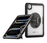TECHGEAR JOLT-SHELL - Funda para Apple iPad Pro de 11 pulgadas 2024 (M4) de 5ª generación, resistente, resistente, delgada, a prueba de golpes, con soporte giratorio de 360 grados y funda con correa