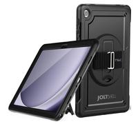 TECHGEAR JOLT-SHELL - Funda protectora para Samsung Galaxy Tab A11 Plus / A11+ de 11 pulgadas (SM-X230/SM-X236), delgada, resistente a los golpes, soporte giratorio de 360º, correa de mano y marco de