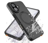 TECHGEAR MagSafe - Funda magnética impermeable con soporte para iPhone 17 (6.3 pulgadas), IP68 de 360°, cuerpo completo, resistente, a prueba de golpes, a prueba de polvo, compatible con pantalla