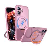 TECHGEAR MagSafe - Funda para iPhone 17 de 6.1 pulgadas con soporte de anillo magnético, armadura delgada y resistente a los golpes, parte trasera transparente, protección de cámara y pantalla