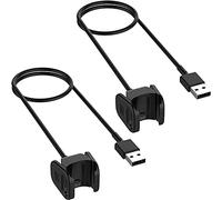 TECHGEAR [Paquete de 2] Cargador USB de Repuesto para Fitbit Charge 3 / Charge 4, Cable de alimentación de Carga USB, Compatible con Fitbit Charge 4/3