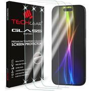 TECHGEAR Paquete de 3 protectores de pantalla de vidrio templado para iPhone Air (2025), borde redondo 2.5D, dureza 9H, transparente, resistente a los arañazos, sin burbujas