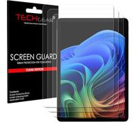 TECHGEAR Paquete de 3 protectores de pantalla para Microsoft Surface Pro 12 2025 (pantalla de 12 pulgadas), protector de pantalla ultra transparente + paño de limpieza de pantalla y tarjeta aplicadora