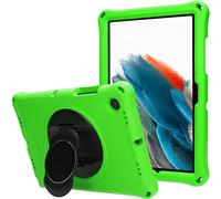 TECHGEAR Parachoques Funda se Adapta a Samsung Galaxy Tab A8 10.5" 2022 (SM-X200 / X205) Antideslizante a Prueba de Golpes de Silicona Suave Funda + Pantalla con Soporte Giratorio - Funda Niños
