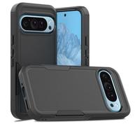 TECHGEAR Pixel 9/9 Pro - Funda rígida blindada, a prueba de golpes, resistente, protección resistente, antideslizante, 2 capas de impacto, diseñada para Google Pixel 9 / Pixel 9 Pro (negro)