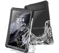 TECHGEAR Poseidon - Funda impermeable para Apple iPad Air de 11 pulgadas (M3 2025 / M2 2024) [Poseidon] Funda delgada y resistente a prueba de golpes con protector de pantalla integrado + soporte y