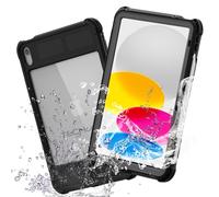 TECHGEAR Poseidon - Funda impermeable para iPad de 11ª generación A16 (2025) y iPad de 10ª generación de 10.9 pulgadas, funda resistente a prueba de golpes con protector de pantalla, soporte, correa