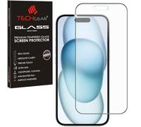 TECHGEAR Protector de pantalla antirreflejos para iPhone 15 - Edición de vidrio templado mate 3D Protector de pantalla completa compatible con iPhone 15 de 6.1 pulgadas