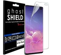 Techgear,Protector de pantalla para Samsung Galaxy S10 Plus S10+ (edición ghostShield, película de TPU reforzada, área de pantalla curvada (no compatible con S10e, S10)