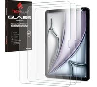 TECHGEAR Protectores de pantalla de vidrio templado para iPad Air de 13 pulgadas 2024 (3 unidades) [dureza 9H] [claridad HD] [resistente a los arañazos] [sin burbujas] hechos para Apple iPad Air de 13