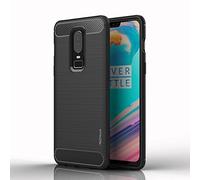 TECHGEAR Stealth Funda Compatible con OnePlus 6 - Flexible, a Prueba de Golpes, Ajuste Delgado, Suave TPU Funda Protectora con diseño de Fibra de Carbono