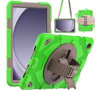 TECHGEAR SUPE Funda Compatible con Samsung Galaxy Tab A9 Plus de 11" (SM-X210 / SM-X215) Funda Divertida Resistente a los Golpes para niños y niñas con Soporte Giratorio 360, Correa de Mano y Correa