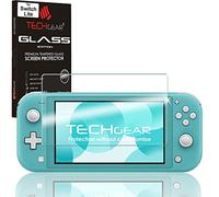 TECHGEAR Switch Lite Vidrio - Protector de Pantalla de Cristal Templado [Borde 2.5D] [Dureza 9H] [Resistente a los arañazos] [Sin burbujas] Compatible con Nintendo Switch Lite