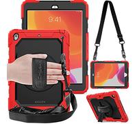 TECHGEAR Utility Funda Compatible con iPad 10.2" (9a/8a/7a generación) 2021/2020/2019 - Funda Protectora Prueba de Choques Resistente Carcasa con Soporte Giratorio de 360 Grados y Correa de Hombro