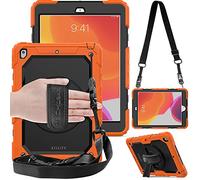 TECHGEAR Utility Funda Compatible con iPad 10.2" (9a/8a/7a generación) 2021/2020/2019 - Funda Protectora Prueba de Choques Resistente Carcasa con Soporte Giratorio de 360 Grados y Correa de Hombro