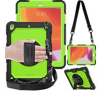 TECHGEAR Utility Funda Compatible con iPad 10.2" (9a/8a/7a generación) 2021/2020/2019 - Funda Protectora Prueba de Choques Resistente Carcasa con Soporte Giratorio de 360 Grados y Correa de Hombro