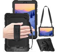 TECHGEAR Utility Funda Compatible con Samsung Galaxy Tab A 10.1" 2019 (SM-T510/SM-T515) Funda Protectora Prueba de Choques Resistente Carcasa con Soporte Giratorio de 360 Grados y Correa de Hombro