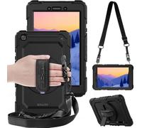 TECHGEAR Utility Funda Compatible con Samsung Galaxy Tab A 8.0" 2019 (SM-T290 / SM-T295) - Funda Protectora Prueba de Choques Resistente Carcasa con Soporte Giratorio de 360 Grados y Correa de Hombro