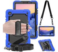 TECHGEAR Utility Funda Compatible con Samsung Galaxy Tab A7 Lite 8.7" 2021 (SM-T220/T225) Funda Protectora Prueba de Choques Resistente Carcasa con Soporte Giratorio de 360 Grados y Correa de Hombro