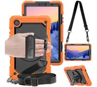 TECHGEAR Utility Funda Compatible con Samsung Galaxy Tab A7 Lite 8.7" 2021 (SM-T220/T225) Funda Protectora Prueba de Choques Resistente Carcasa con Soporte Giratorio de 360 Grados y Correa de Hombro