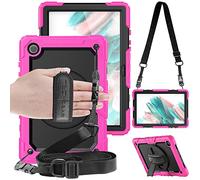 TECHGEAR Utility Funda Compatible con Samsung Galaxy Tab A8 10.5" 2022 (SM-X200 / SM-X205) Funda Protectora Prueba de Choques Resistente Carcasa con Soporte Giratorio de 360 Grados y Correa de Hombro