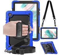 TECHGEAR Utility Funda Compatible con Samsung Galaxy Tab A8 10.5" 2022 (SM-X200 / SM-X205) Funda Protectora Prueba de Choques Resistente Carcasa con Soporte Giratorio de 360 Grados y Correa de Hombro