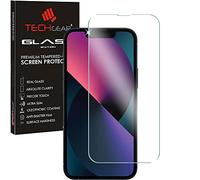 TECHGEAR Vidrio Templado Compatible con iPhone 13 6.1", Protector de Pantalla Vidrio HD [Dureza 9H] [Resistente a los arañazos] [Sin Burbuja]