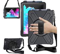 TECHGEAR X-Case Compatible con Microsoft Surface Go 4,Surface Go 3, Go 2 10.5 Pulgadas, Resistente y Resistente, Resistente a Prueba de Golpes, Correa de Mano y Correa para el Hombro - Negro