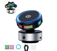 Techgoplus Phone Holder, 2025 New Magnetic Holder New Plus 3 in 1 Ultra, 360° Electric Vacuum Suction, Car Electric Suction Cup Phone Holders, with Wireless Fast Charging, Phone Cooling (Grey)