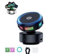 Techgoplus Phone Holder, 2025 New Magnetic Holder New Plus 3 in 1 Ultra, 360° Electric Vacuum Suction, Car Electric Suction Cup Phone Holders, with Wireless Fast Charging, Phone Cooling (Black)
