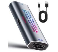 Techigher Amplificador HDMI, repetidor de amplificador HD 4K 120Hz, amplificador extensor HD hembra a hembra, adaptador de cable HDMI 2.0 de 30 m