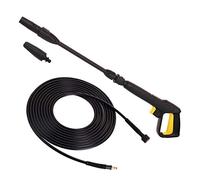 TECHKAR Compatible con Karcher K2 - K5 Accesorios Pistola Hidrolimpiadora 5m Manguera Alta Presión & Lanza - Boquilla Ajustable Vario para Limpiador Alta Presión - Click Quick Connect - M22x1,5
