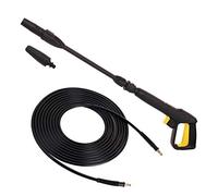 TECHKAR Pistola Hidrolimpiadora 5m Manguera Alta Presión & Lanza - Karcher K2 - K5 Accesorios - Boquilla Ajustable Vario Para Limpiador Alta Presión - Click Quick Connect