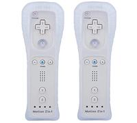 TechKen Pack de 2 Mandos para Wii,Wii Mando a Distancia Remote Controller para Wii con Motion Plus