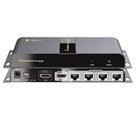 Techly 028191 - Extensor HDMI 1x4 PoE con IR en Cable Cat.6 hasta 40 m