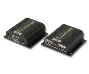 TECHLY 100709 Amplificador Extensor HDMI Full HD 3D Poe a Cable Cat.6/6A/7 40m con EDID e IR Negro