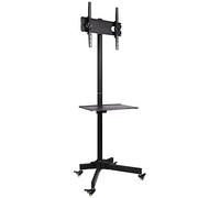 Techly ICA-TR21 Soporte móvil para TV de 23-55" hasta 55kg con estante AV ajustable