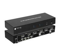 Techly IDATA DP-KVM2 Interruptor KVM 2x1 DisplayPort/USB 4K Doble Vídeo con USB 2.0