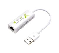 TECHLY 107630 Convertidor USB2.0 a Fast Ethernet 10/100 Mbps Blanco