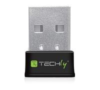 Techly 109252 Mini Adaptador WiFi USB Dual Band MU-Mimo 2dBi 600Mbps Negro