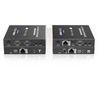 Techly 109832 - Amplificador de extensión HDMI 4K a 70 m con Cable Cat.6/6A/7, Color Negro